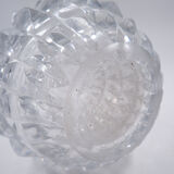 Clear crystal vase Val Saint Lambert - "Artichoke" model - Circa 1960
