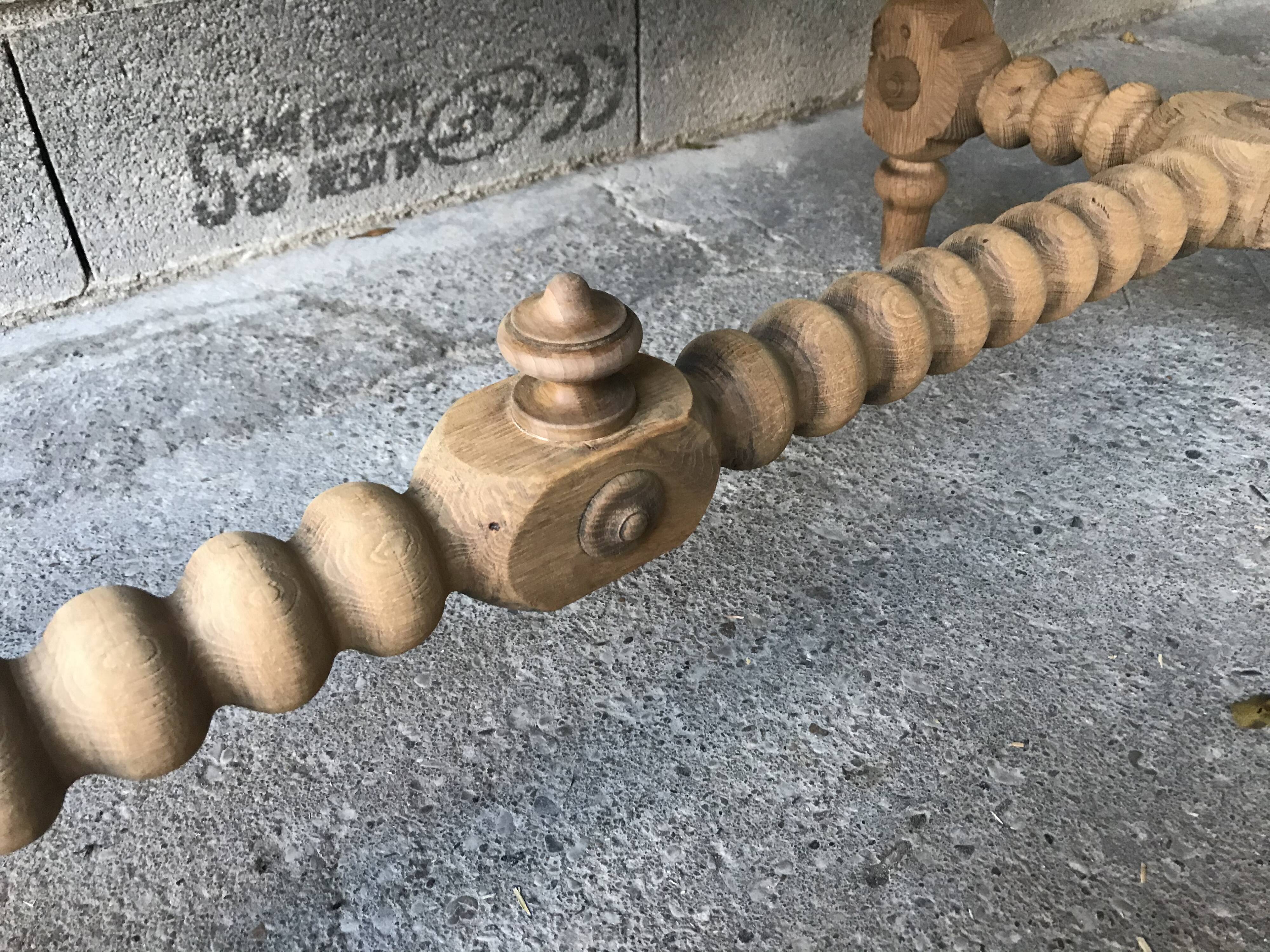 Louis XIII oak console