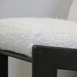Brutalist oak lounge chair by Esko Pajamies for ASKO, Finland 1970s