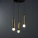 Vintage metal and brass chandelier, design, Italy, 1960s