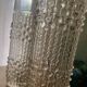 2 Pressed Crystal Roller Vases