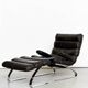 Sinus Armchair with Ottoman by Reinhold Adolf & Hans-Jürgen Schräpfer for Cor