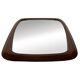 Vintage Large organic Danish mirror in teak