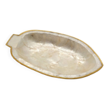 Tidy in mother-of-pearl and brass