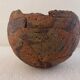 Spherical terracotta two-tone degreasing limestone XXth Africa