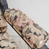 Napoleon III period armchair with floral tapestry, 19th century