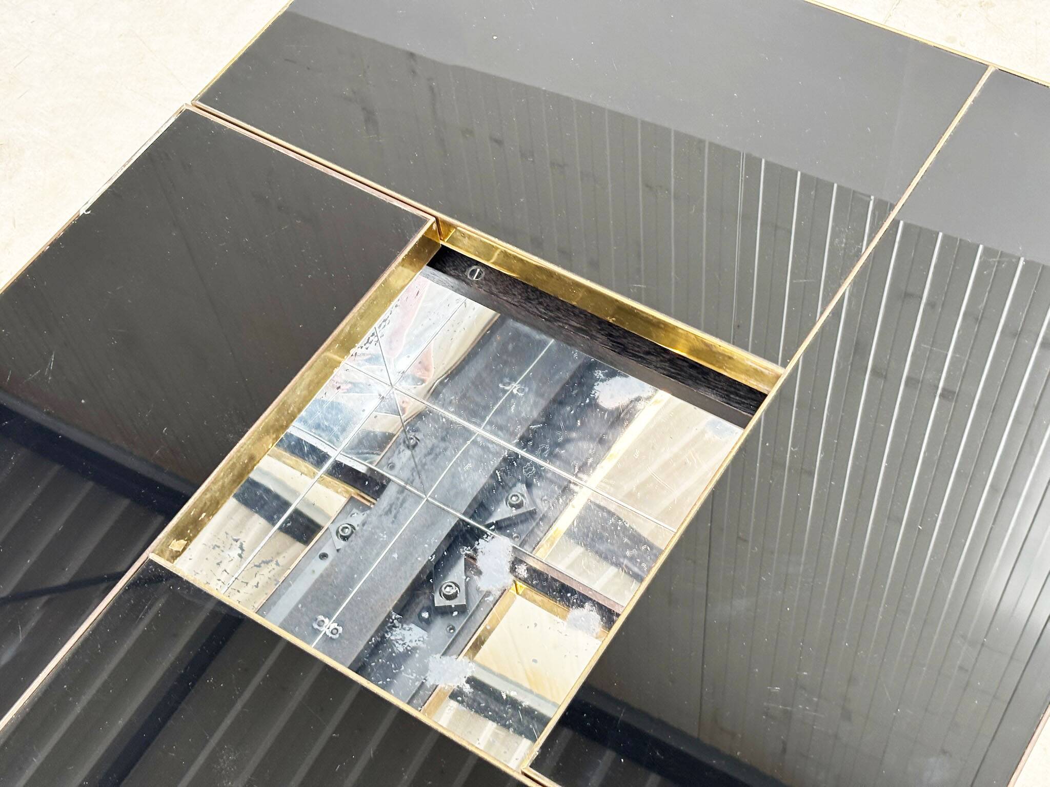 Belgo Chrom bar coffee table, 1970s