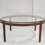 Scandinavian coffee table, 110cm diameter, circa 1960