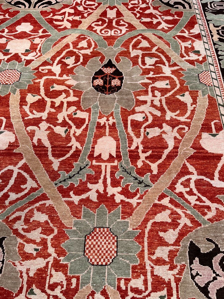 Indian floral carpet after william morris