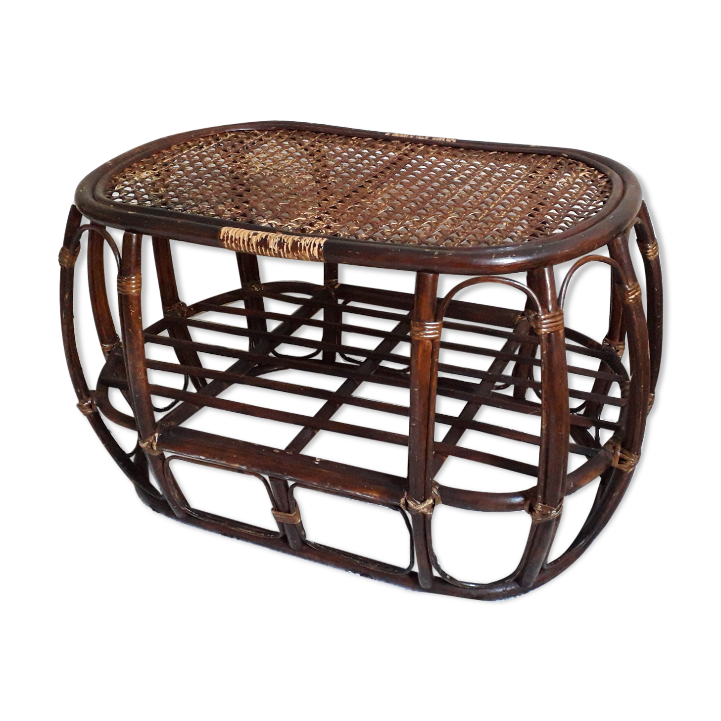 Rattan coffee table