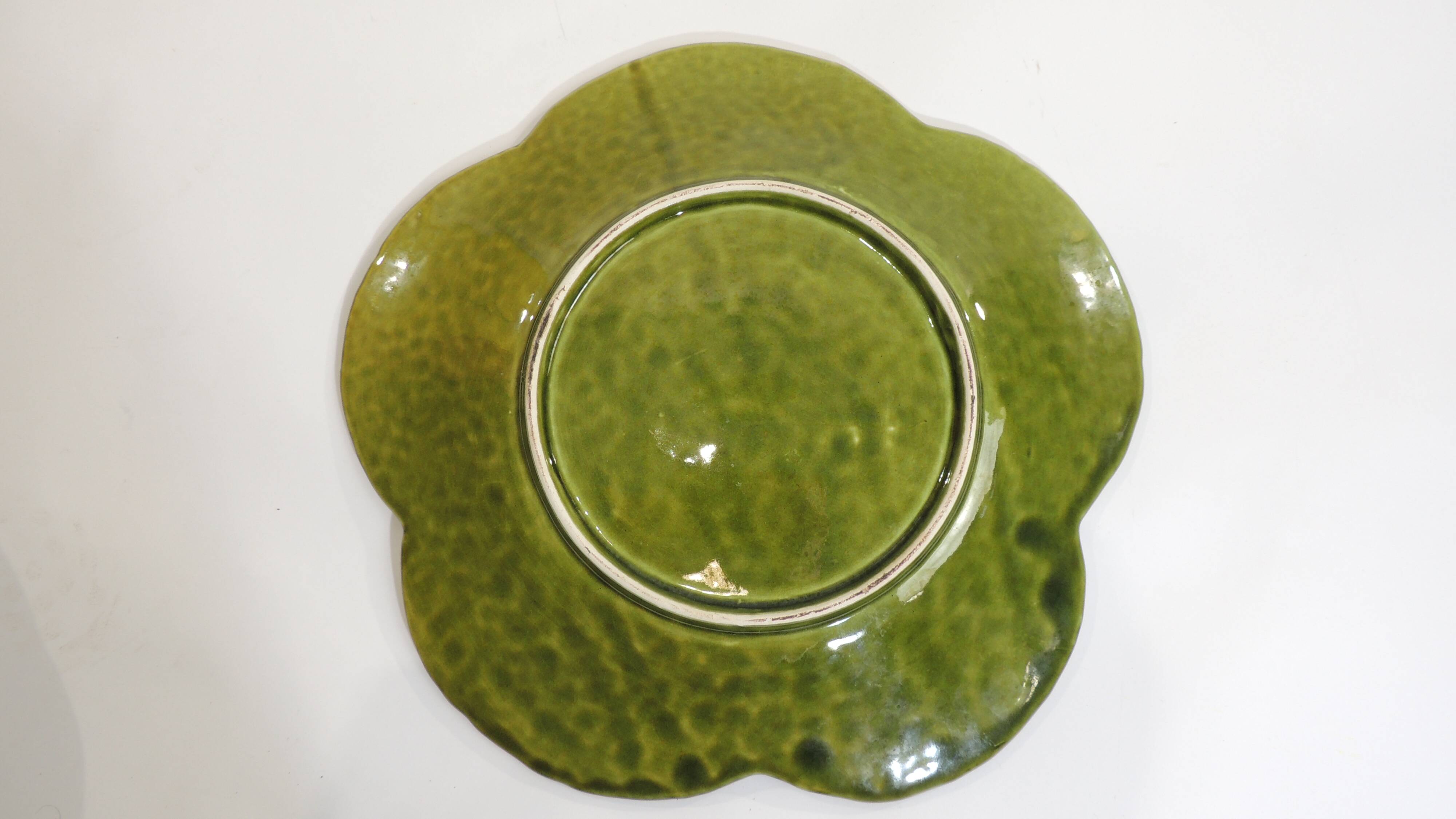 Vintage Cabbage-Shaped Tureen (Majolica/Barbotine)