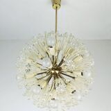 Chandelier autrichien du milieu du siècle emil stejnar pissenlit lumière spoutnik rupert nikoll 1950s