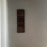 Triptych in bark paper