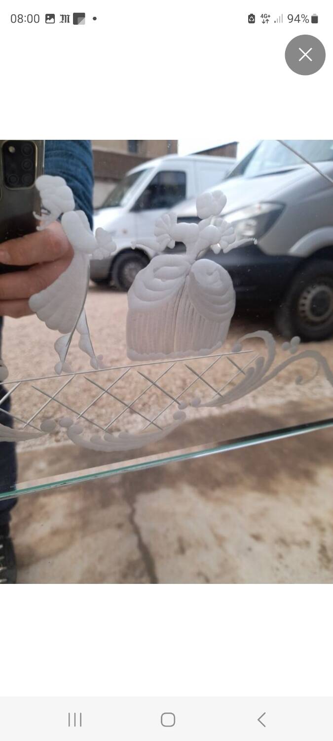 Beveled Venetian brasserie mirror - 1950s