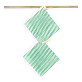 2 klimt napkins 1 green