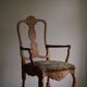 Classic Baroque style armchair in oak, made by a Danish cabinetmaker, 1930s.