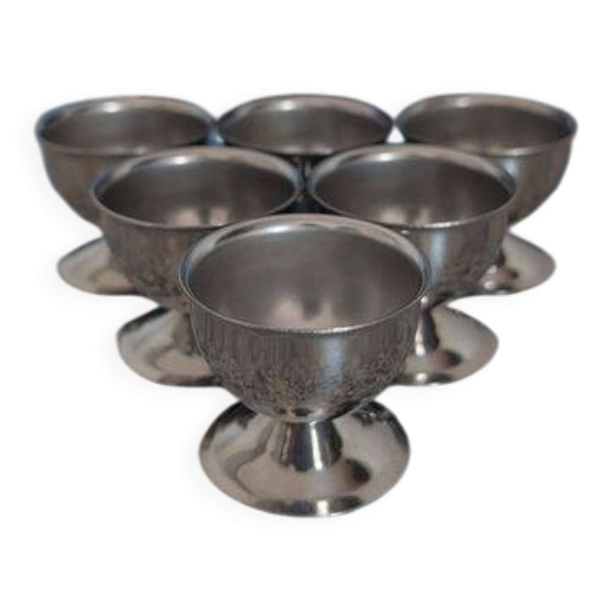 Set of 6 egg cups Guy Degrenne