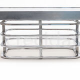 Chrome-designed coffee table