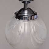 Art Deco ceiling light in frosted glass circa 1930