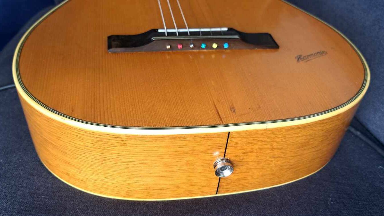 Harmony folk/blues guitar parlor electro-acoustic 1960s