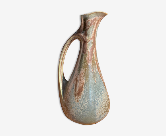 Carafe aiguière art nouveau en céramique