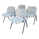 Série de 4 chaises modèle DSC 106 de Giancarlo Piretti pour Castelli