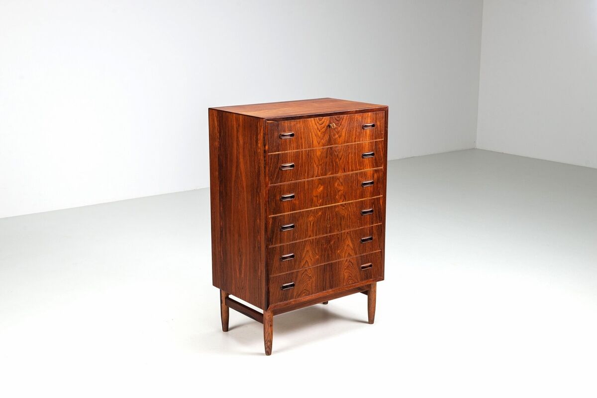 Grand commode scandinave en palissandre, Danemark 1960