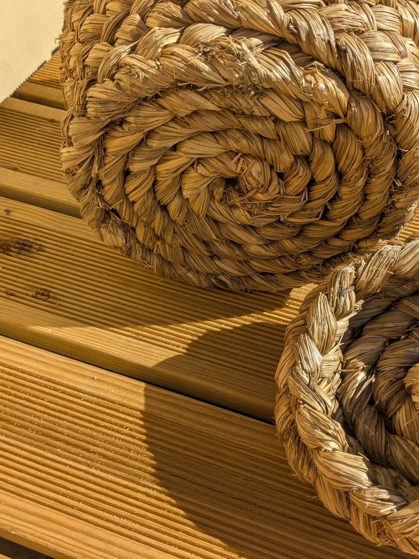Old straw basket