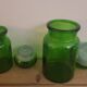 70's glass jar