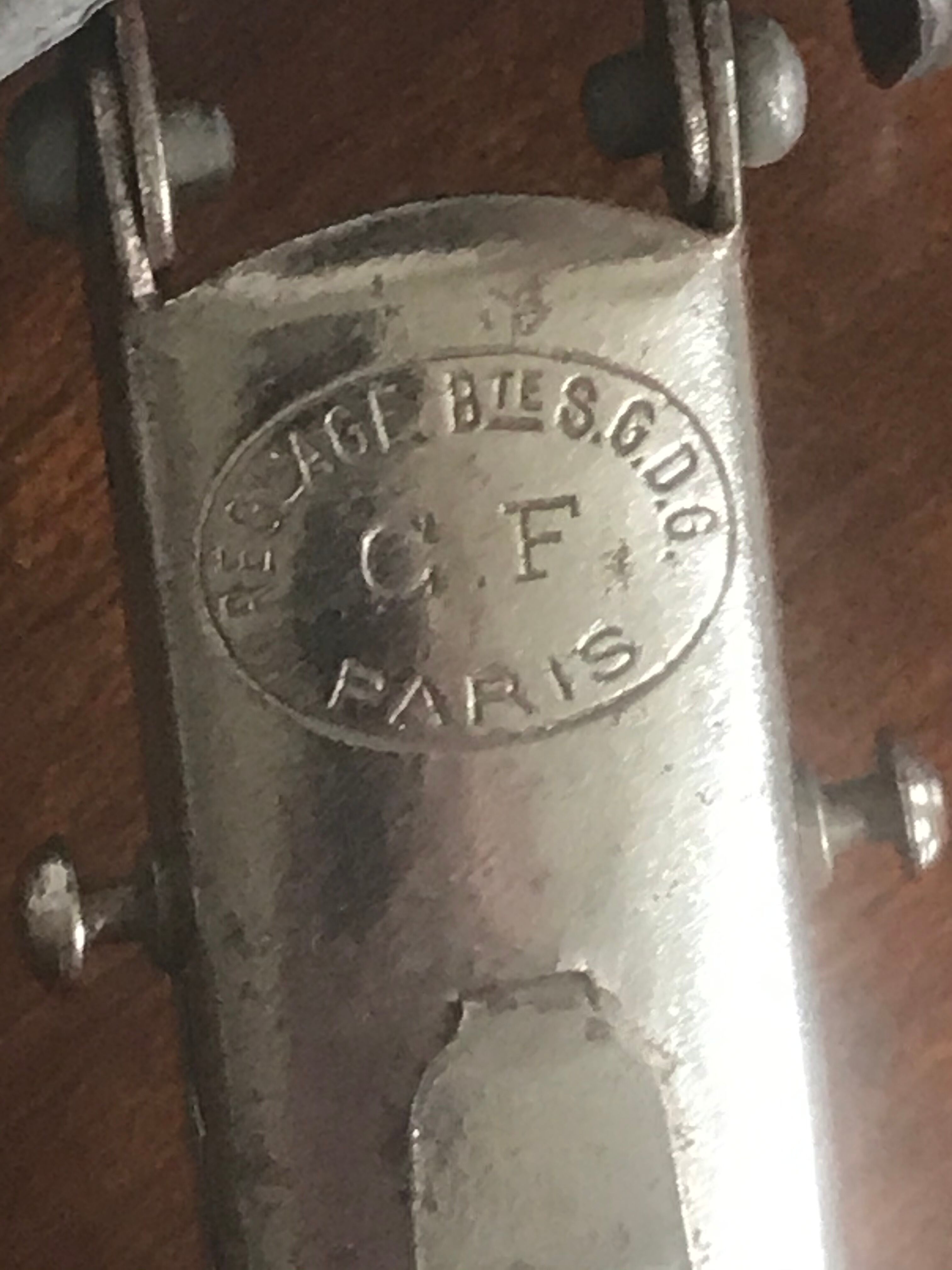 Old metal shoe trees