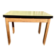 Expandable yellow formica table