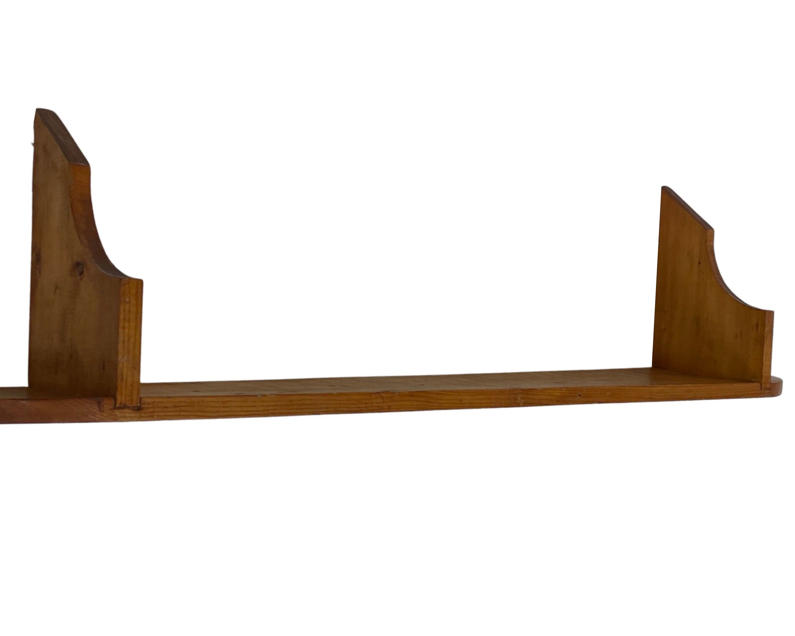 Vintage wooden wall rack bookshelf