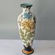 Grand vase floral multicolore en porcelaine Royal Gouda Porcelain Zuid Holland