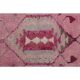 Vintage Turkish Oushak Handmade Wool Cotton Pink Runner Rug 90x312