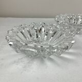 Paire de cendrier en cristal