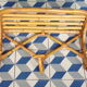Vintage rattan coat rack with shelf
