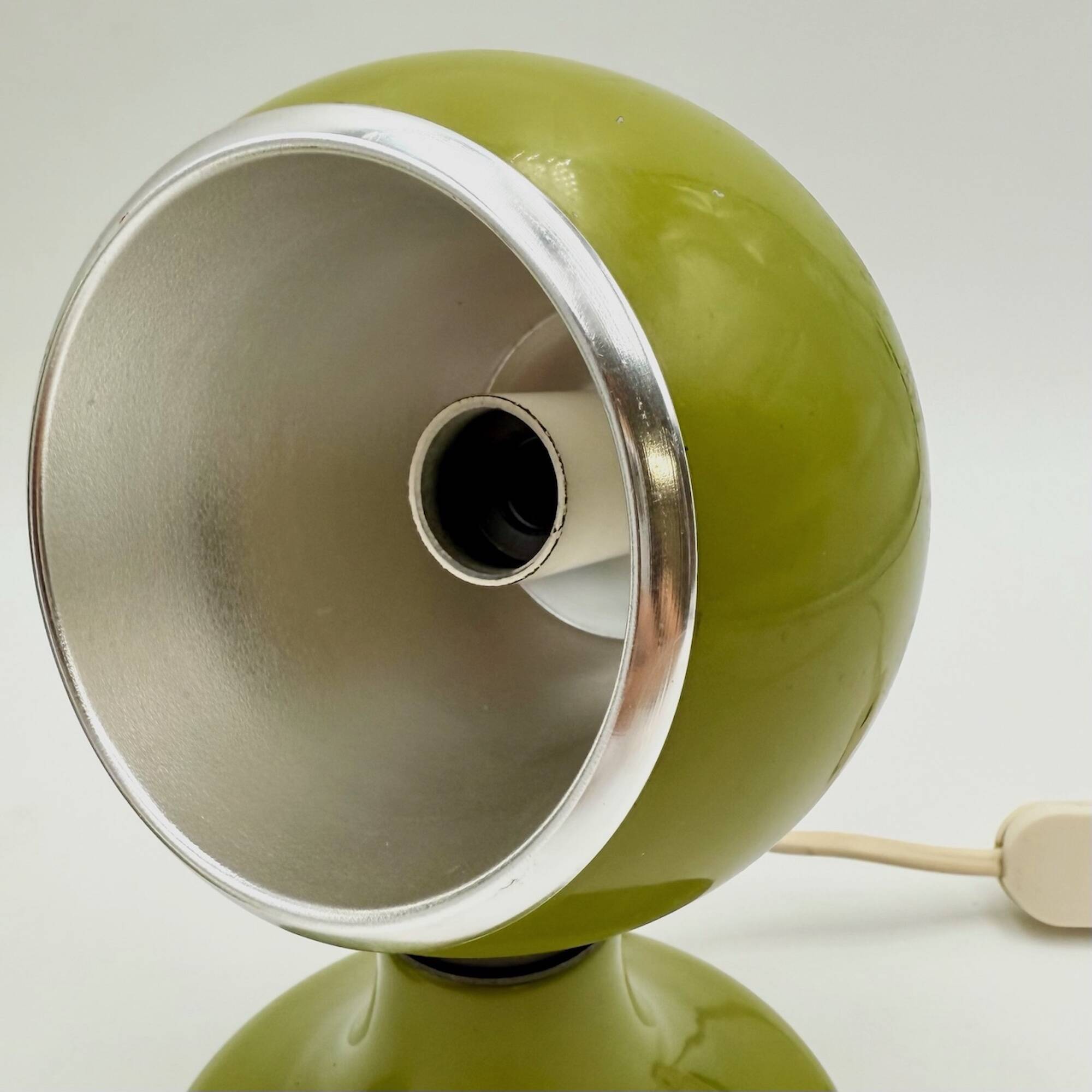 Pair of Vintage 1970s Eyeball Lamps by Luci in Green