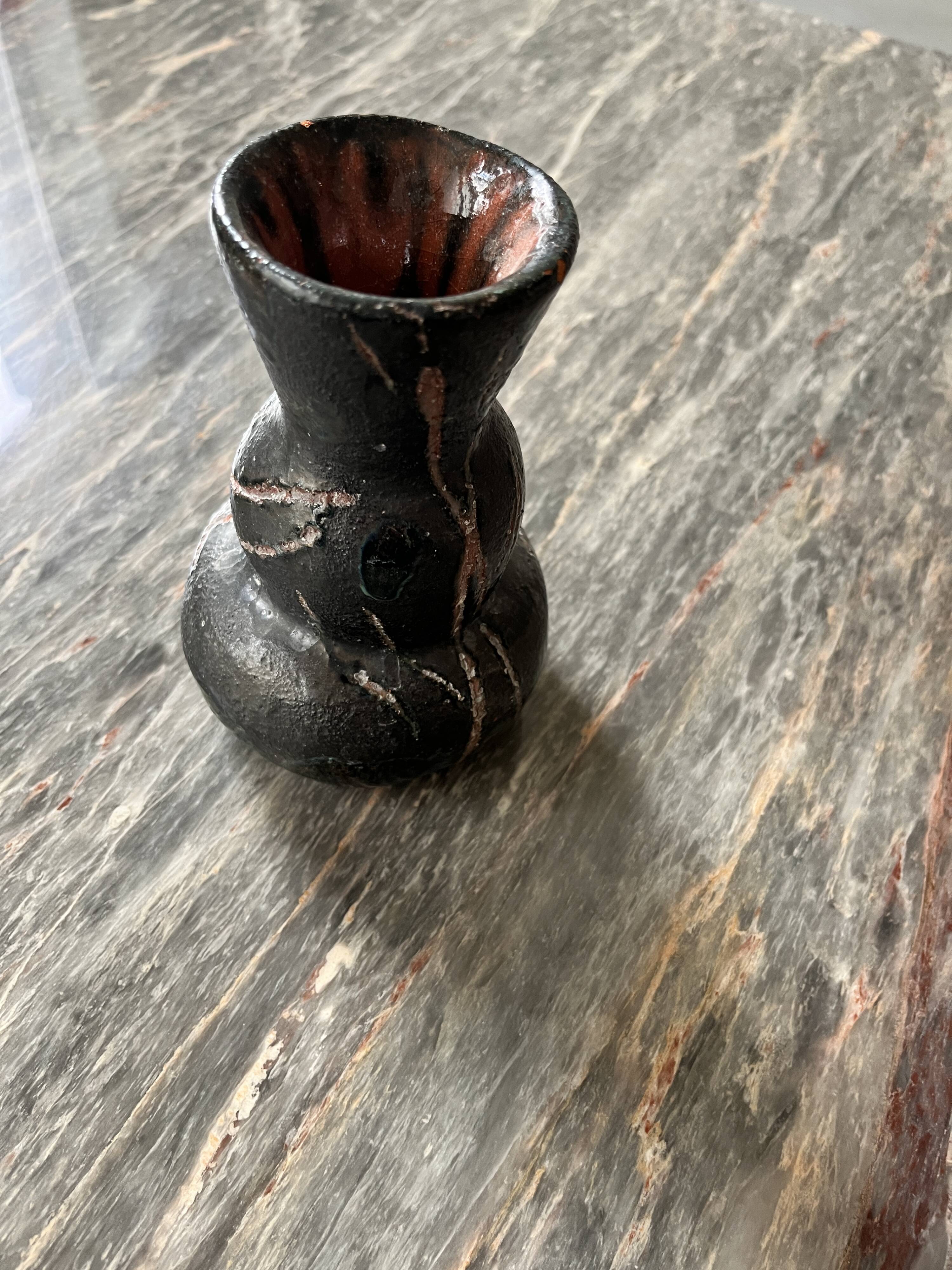 signed ceramic vase