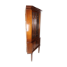 Hepplewhite corner cabinet of mahogany with glass door, 1920s