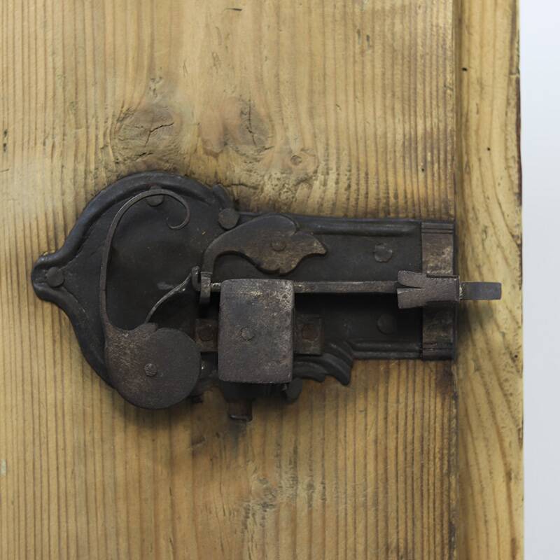 Folk art painted bridal wardrobe