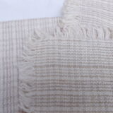 Ensemble de 4 serviettes vintage blanche écru