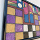 Tableau abstrait géométrique coloré