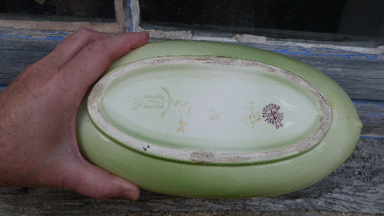 Former garden in dabbling pattern fives-Lille poppies