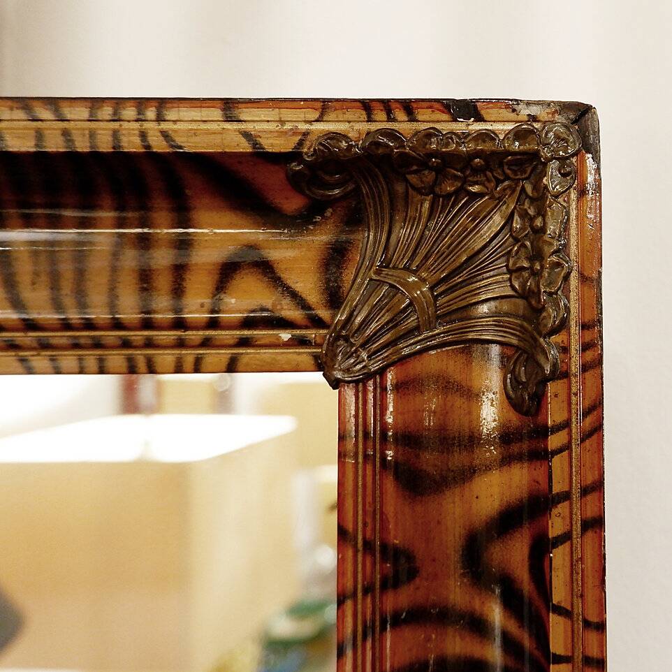 Large vintage decorative mirror