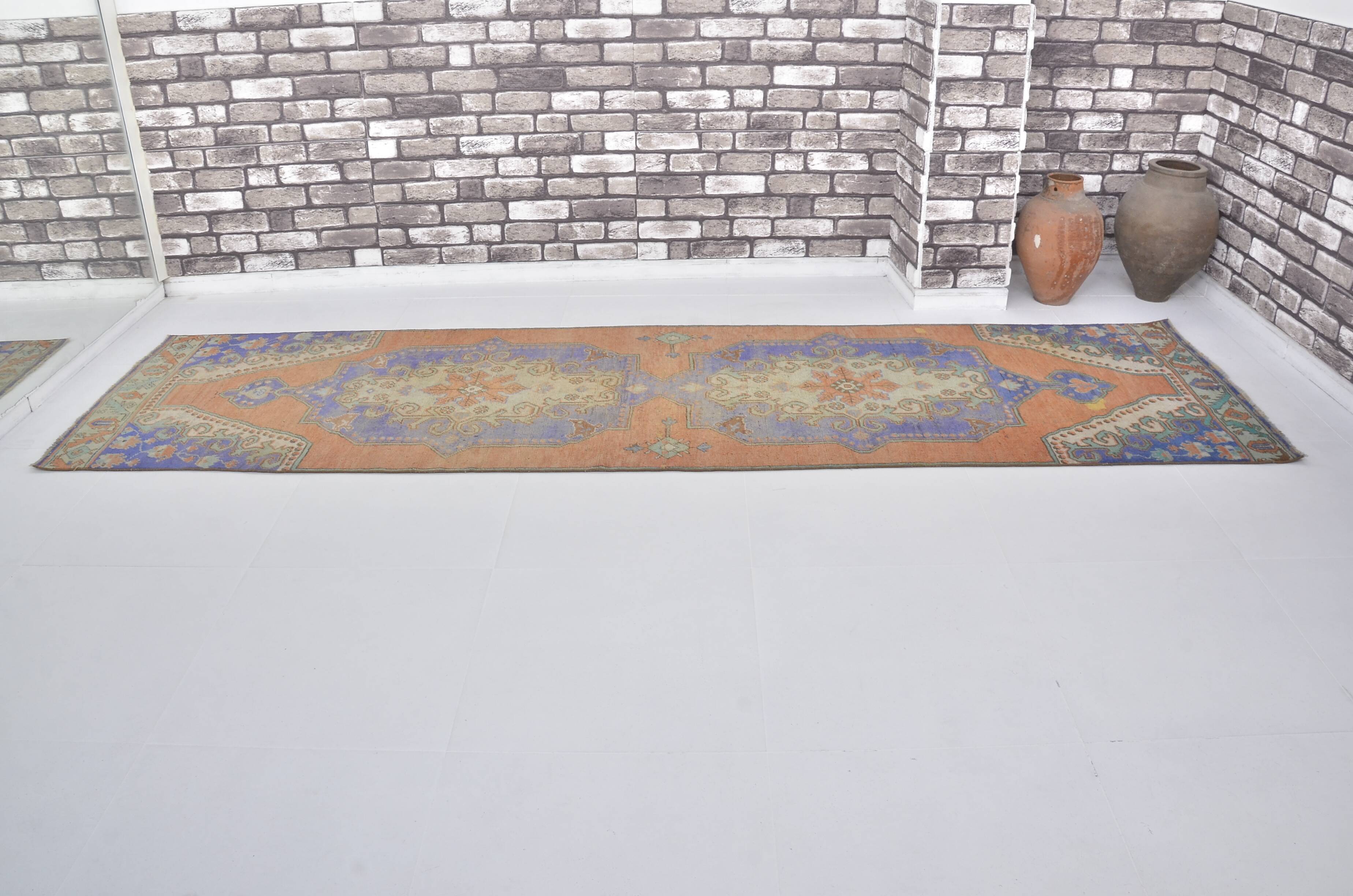 Orange & Blue Floral Rug sku 2411.