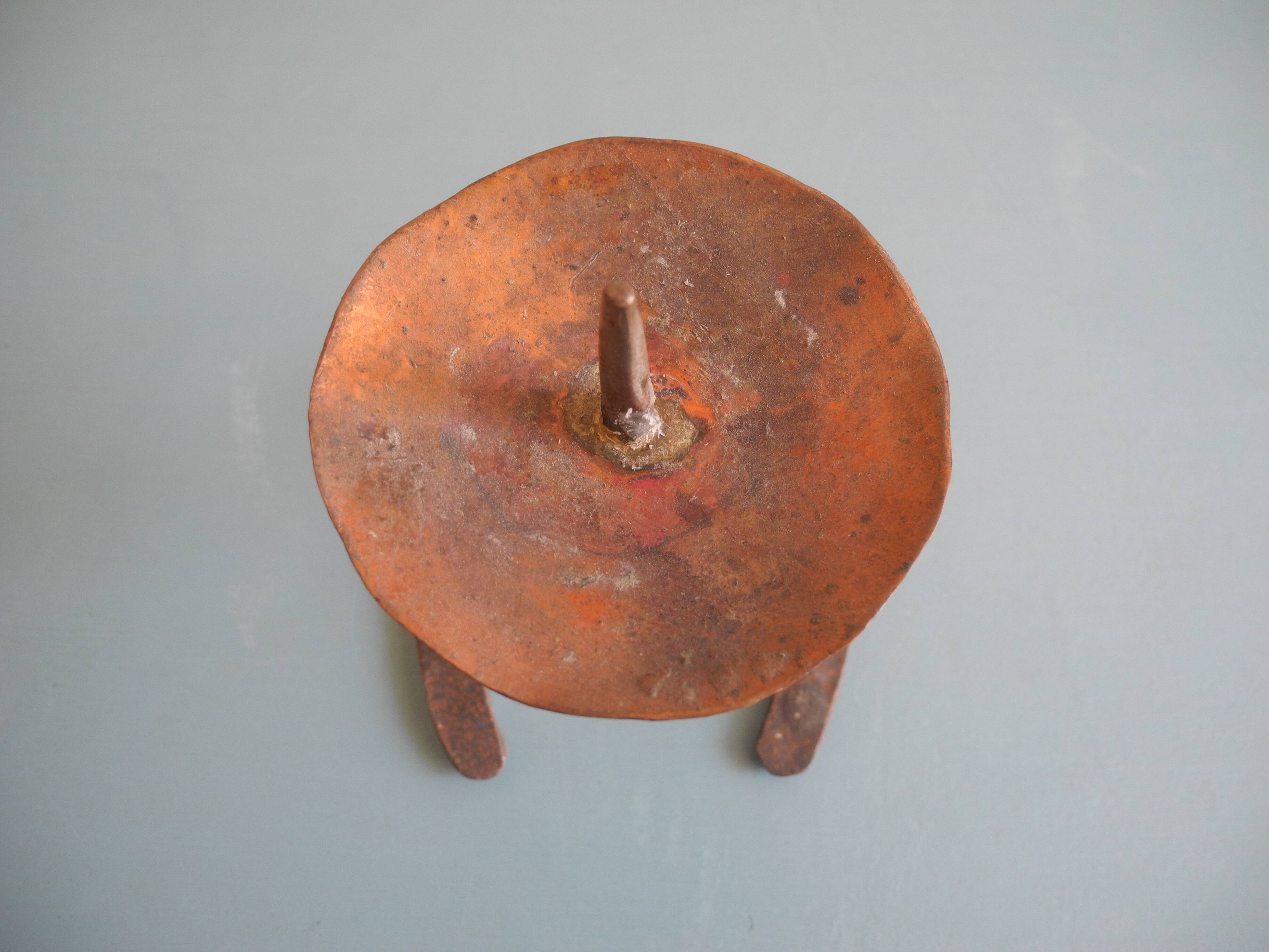 antique horseshoe candlestick brutalist candle holder horseshoe candlestick