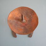 antique horseshoe candlestick brutalist candle holder horseshoe candlestick