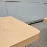 Set of 2 cream resin side tables by Jean Claude Dresse, Belgium, 1970s