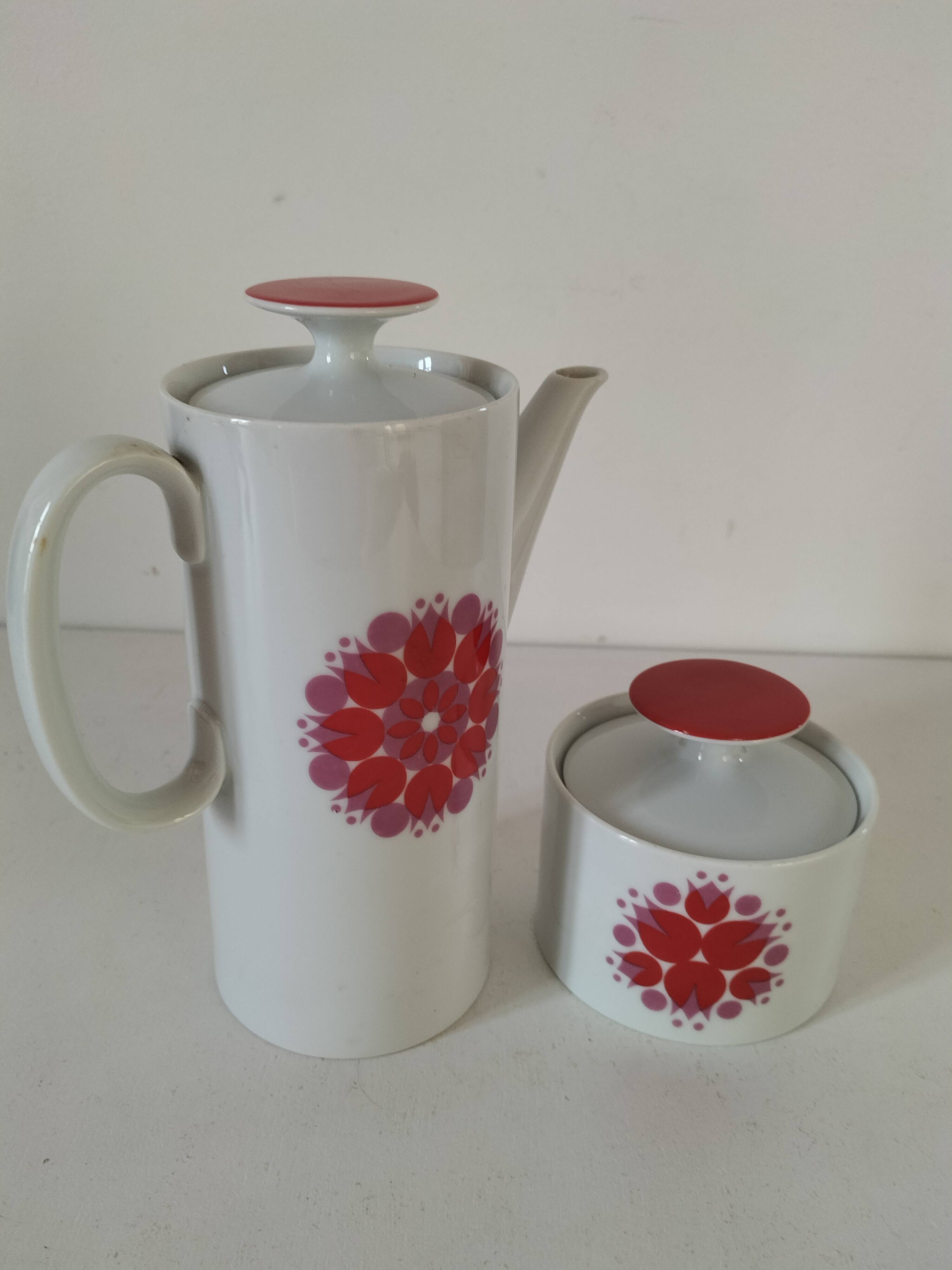 Hans théo baumann coffee pot and sugar bowl for thomas