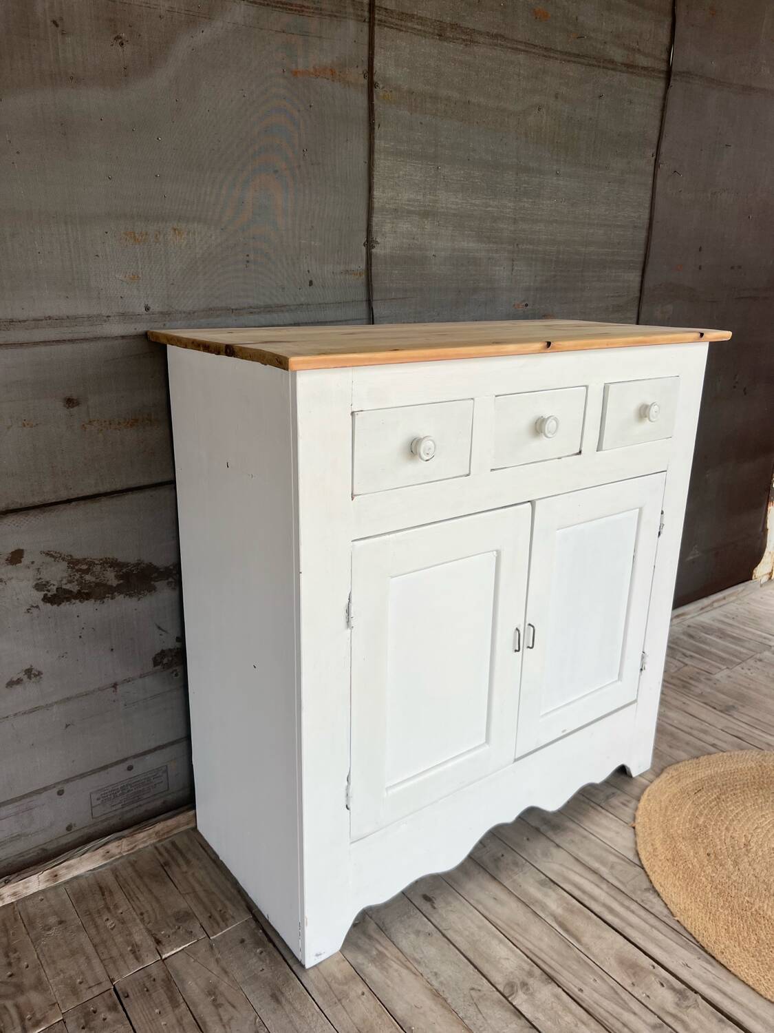 Old white sideboard